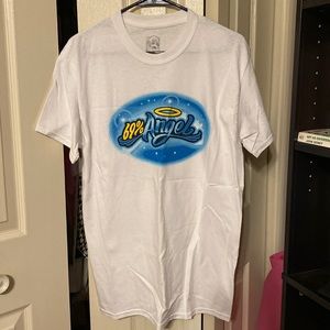 NWOT Dolls Kill Dreamboy White 69% Angel White Tee